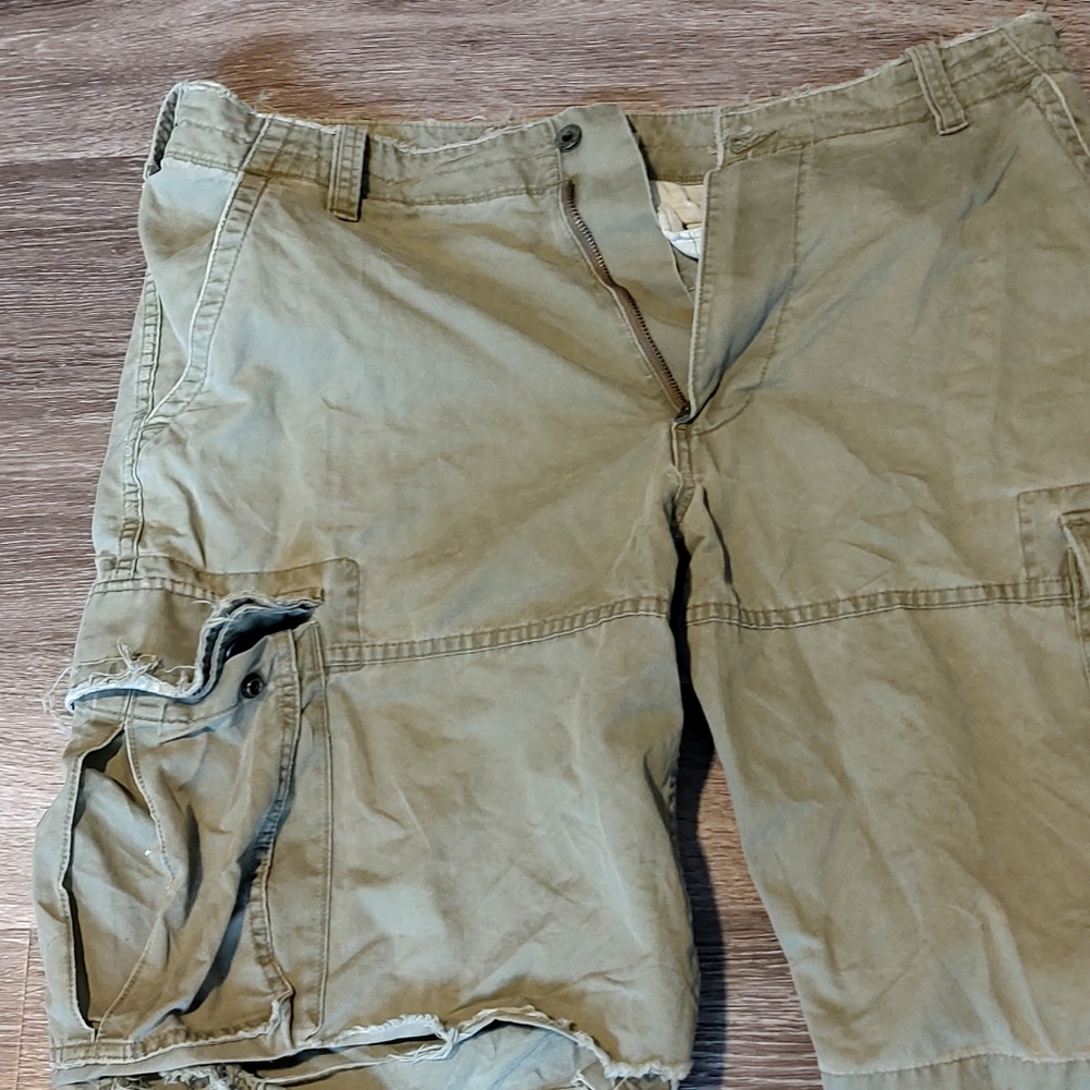 Mens polo jeans company camouflage camo distressed size 36 cargo